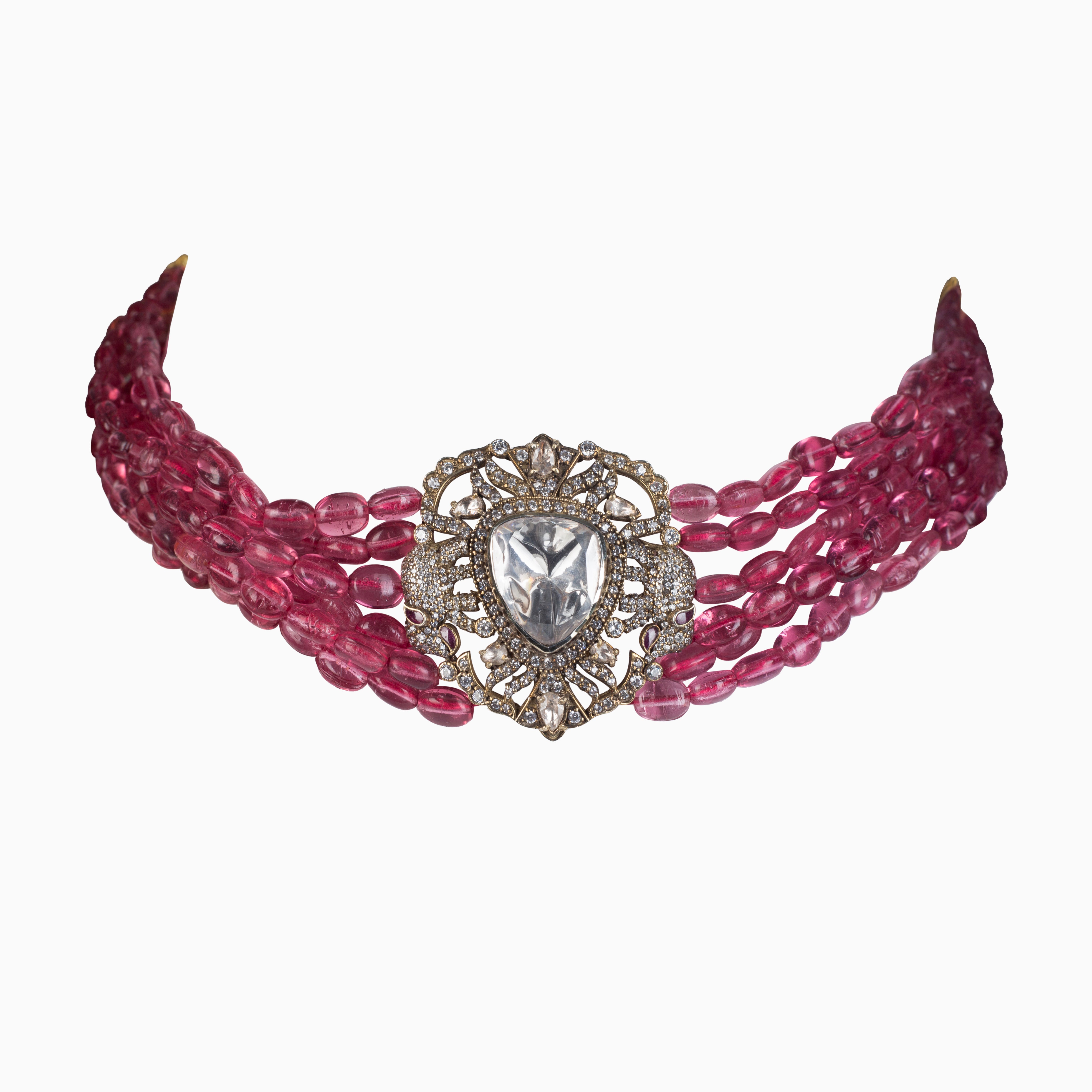 MOISSANITE POLKI NECKLACE