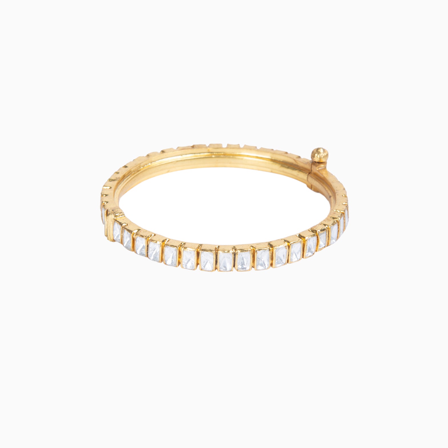 MOISSANITE POLKI BANGLE