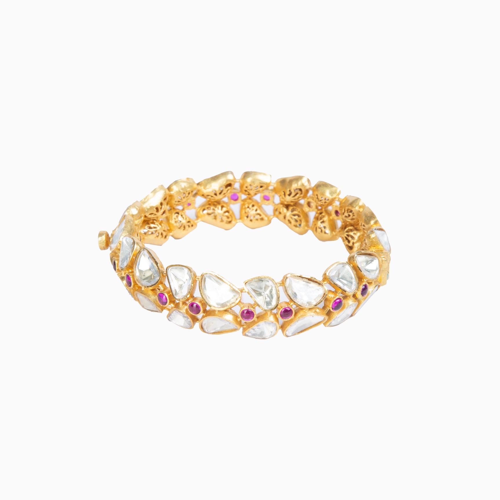 MOISSANITE POLKI BANGLE