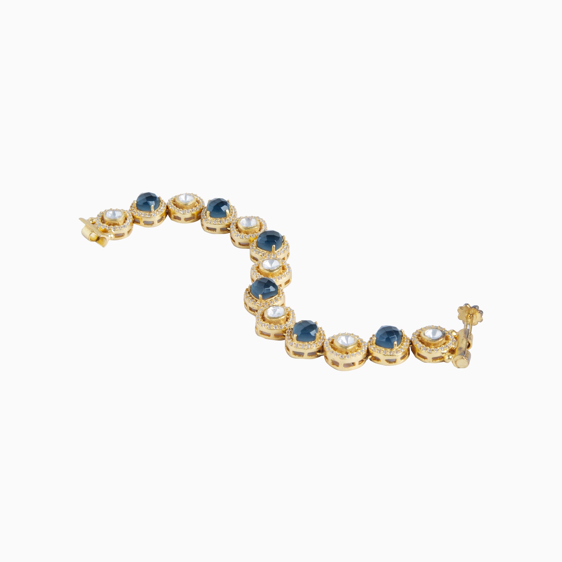 MOISSANITE POLKI BRACELET