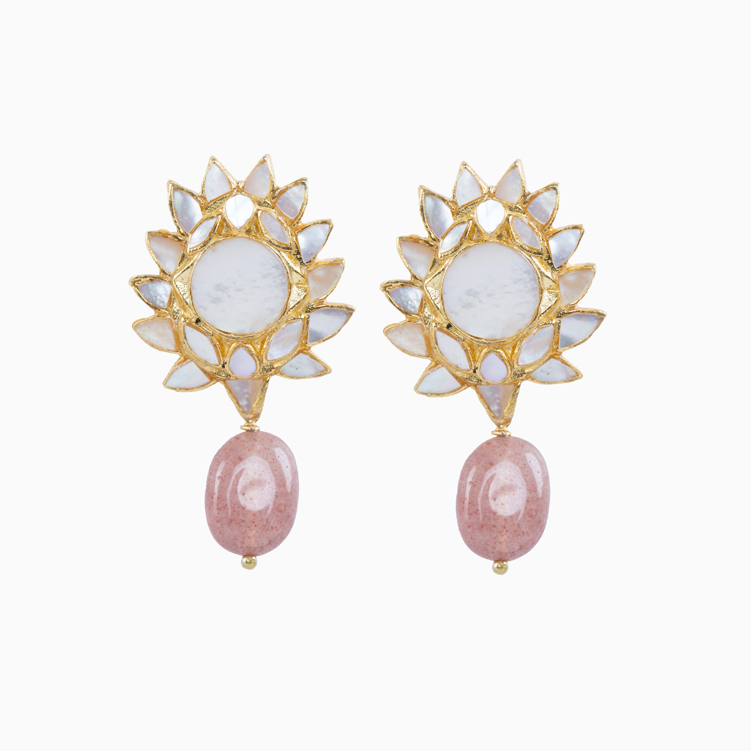 MOTHER OF PEARL DANGLER EARRINGS