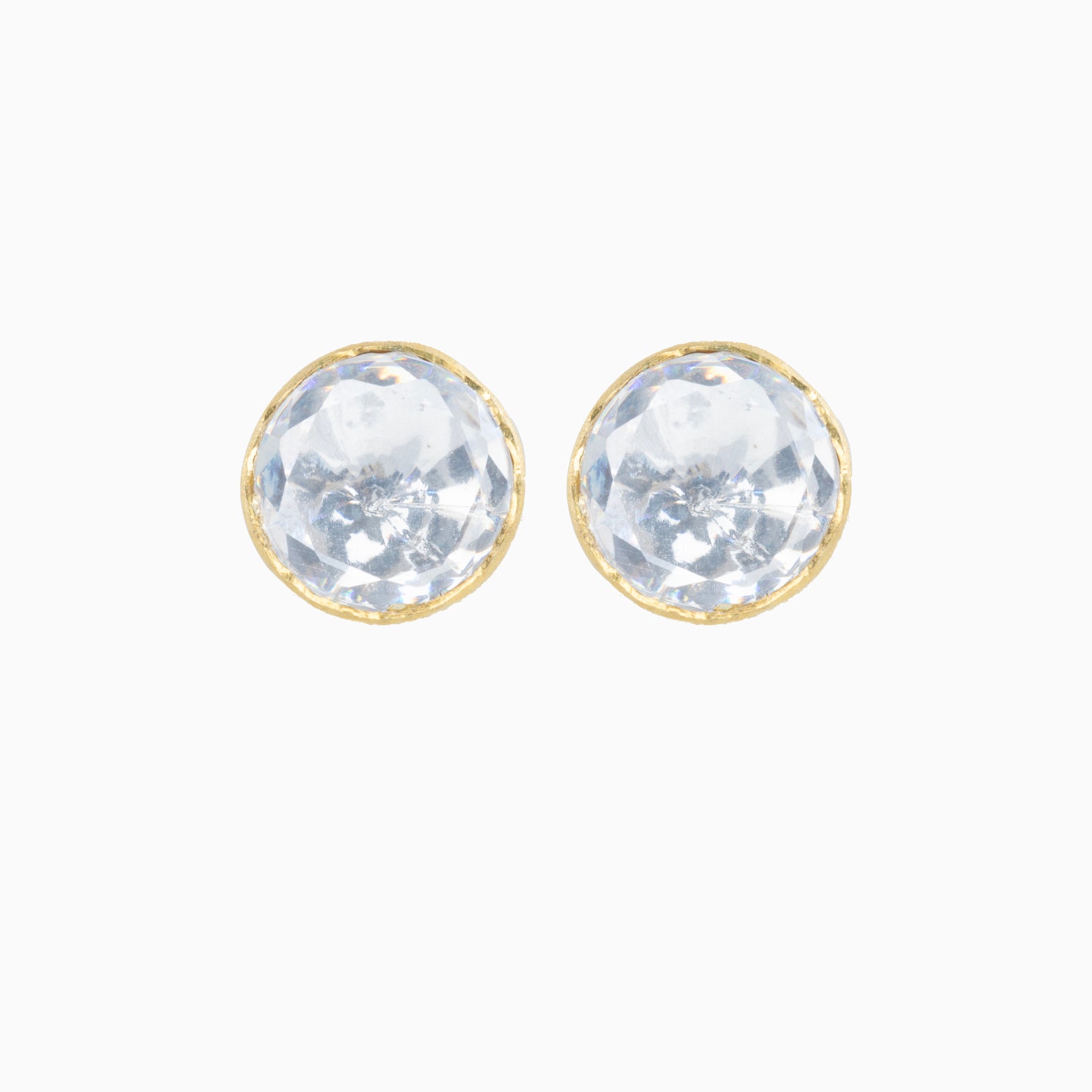 MOISSANITE POLKI STUD	EARRINGS