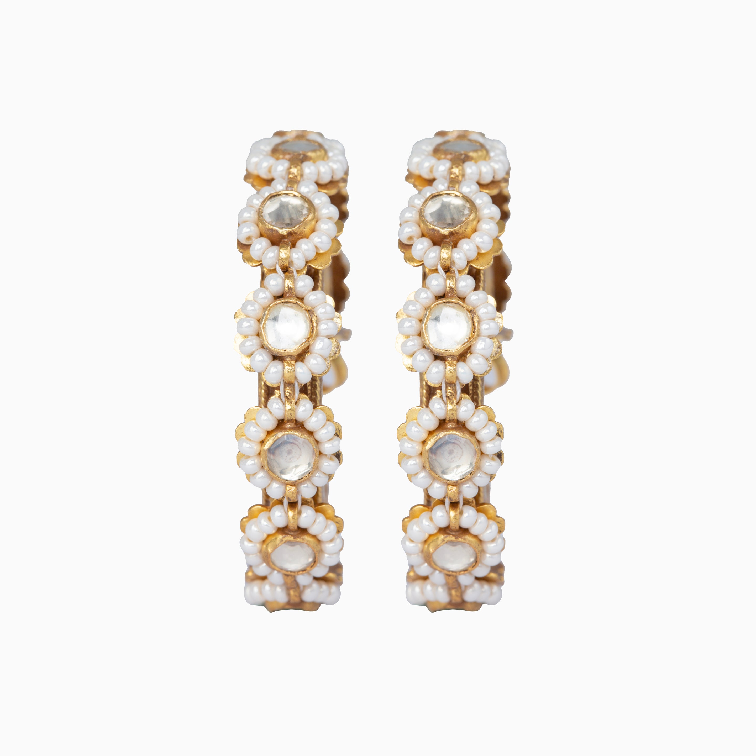 KUNDAN HOOP EARRINGS