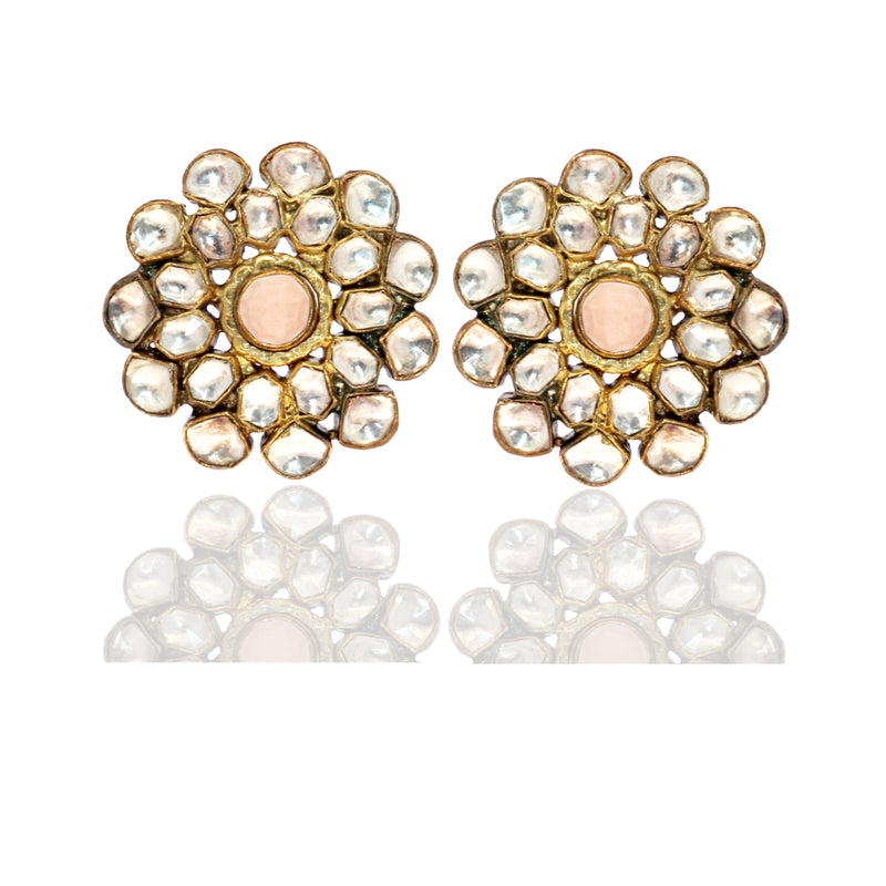 Semi Precious Kundan Earrings - Acquire Gems