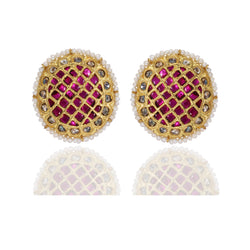 Red Indian Classic Earrings - Bismuth Jewel