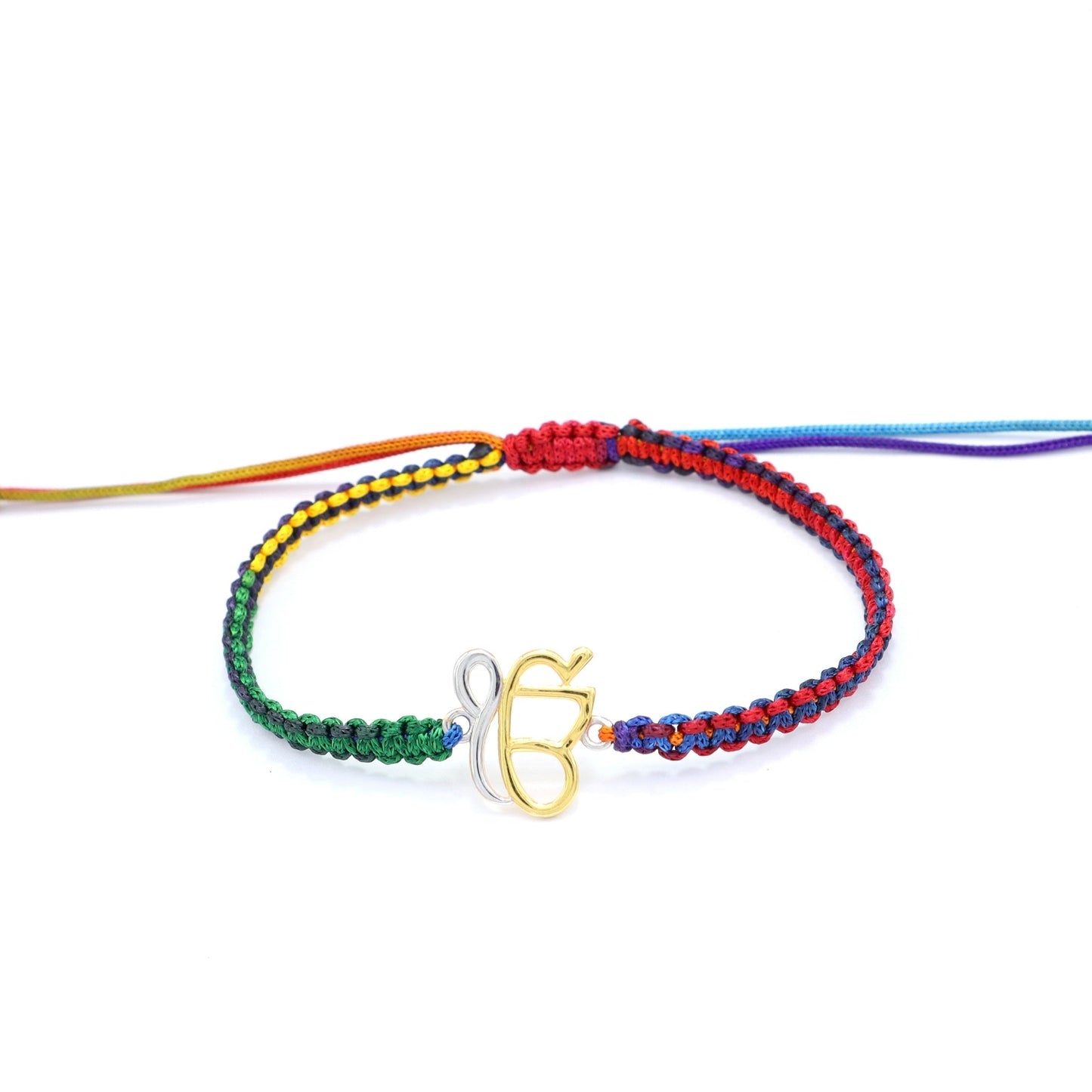 TWO toned RAKHI IN 92.5 STERLING SILVER  WITH  THREAD.