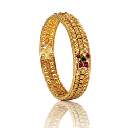 Bangle with Ruby & Emerald Stones