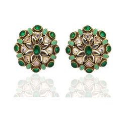 Green Gold Polish Earrings - Tempting
