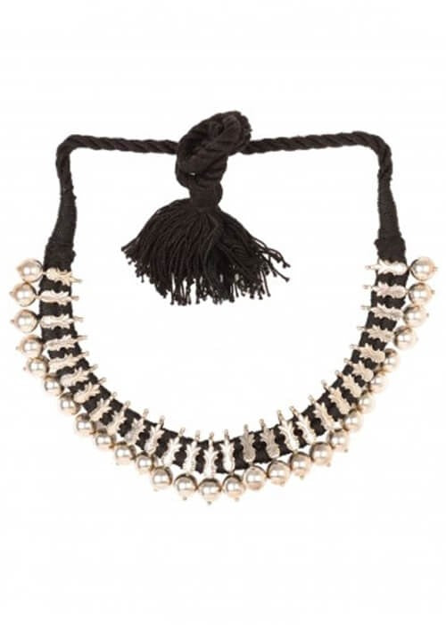 Ethnic Silver Choker Necklace