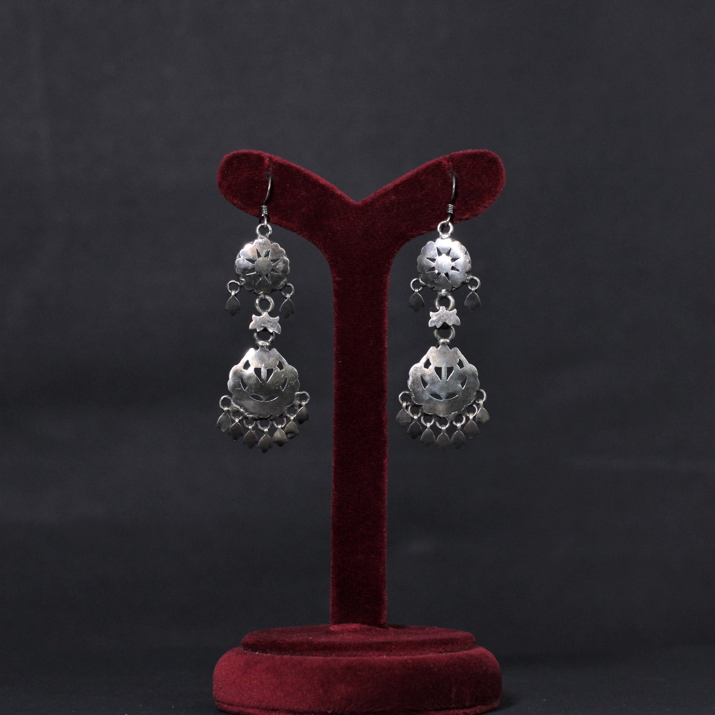 OXIDISED PLATING JHUMKI EARRINGS IN   TRIBAL  COLLECTIONS.
