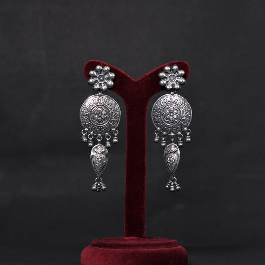 OXIDISED PLATING DANGLERS EARRINGS IN   TRIBAL  COLLECTIONS