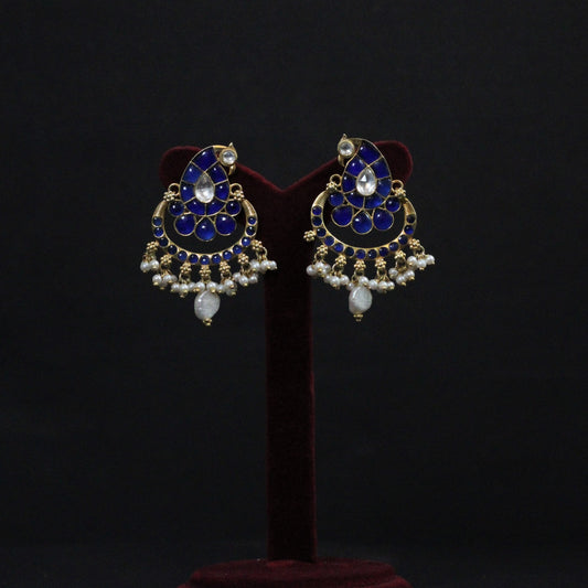 GOLD PLATED STERLING SILVER DANGLERS EARRINGS IN JADAU COLLECTIONS.