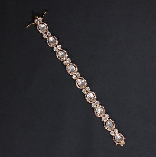 GOLD PLATED STERLING SILVER BRACELET IN JADAU COLLECTIONS.